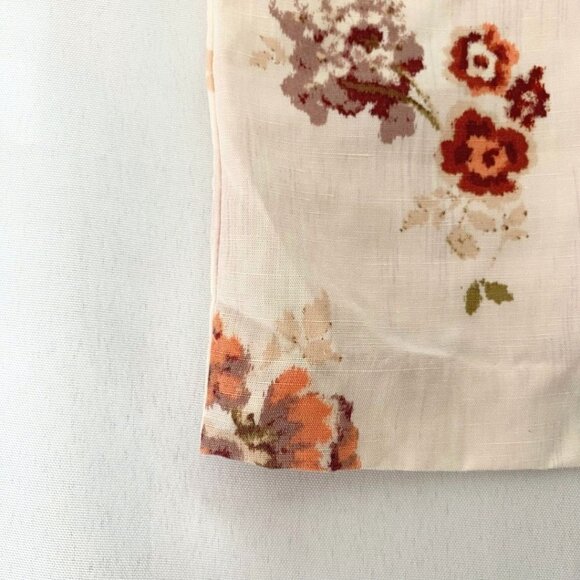 BROCK COLLECTION X H&M WHITE BURGUNDY FLORAL BUSTIER MINI DRESS - S - Picture 9 of 10